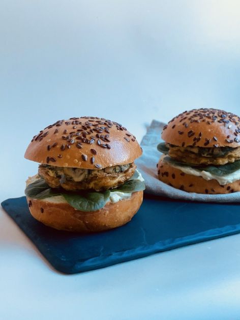 Frittata Mexicana Brioche Bun nf / +sesame