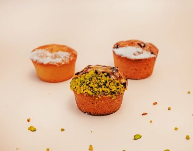 House Baked Almond Friands - Pistachio & raspberry / Pear & almond / Mix berries gf / df / +n