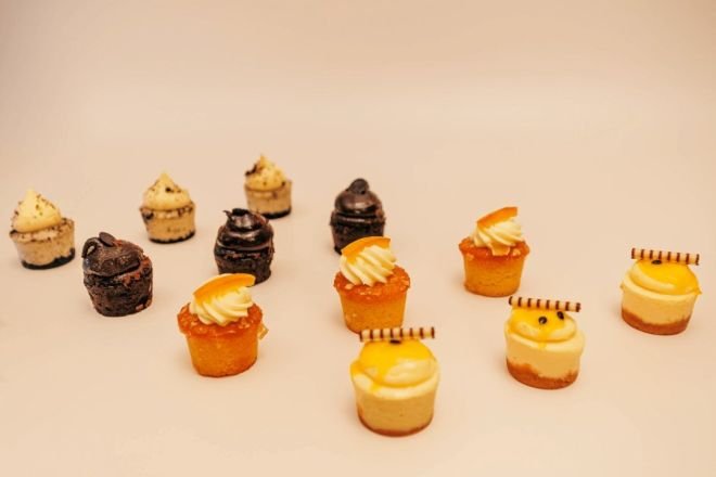 Mini Assorted Gateau - New York Cheesecake / Flourless Almond Cake +n / Cookies & Cream Cheesecake / Flourless Chocolate Mud Cake +n