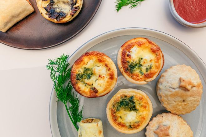 Spinach and Feta Quiche gf / v / nf 