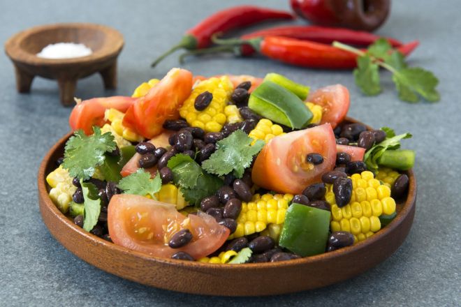 Corn, black bean & quinoa salad - Large Bowl gf / vgn / nf 