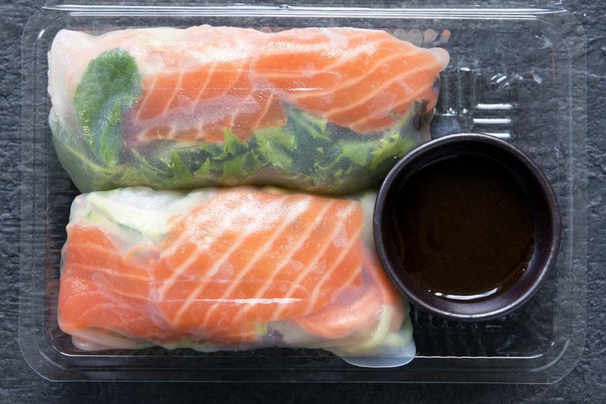 Rice paper roll pack - Sashimi Salmon df - 2 pcs