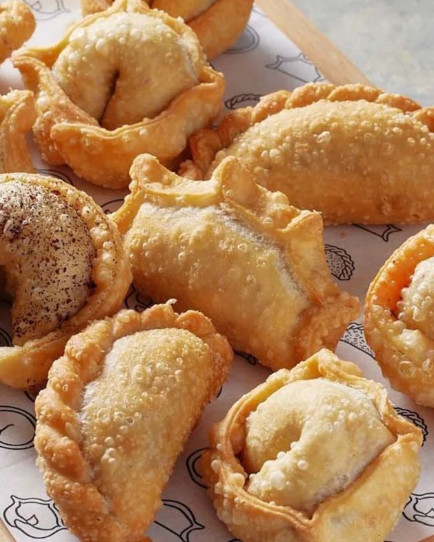 Satlbush lamb & black garlic empanadas, chimichurri nf 