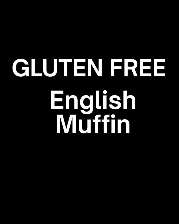 Gluten free - Toasted English Muffin - Egg & cheese veg / nf