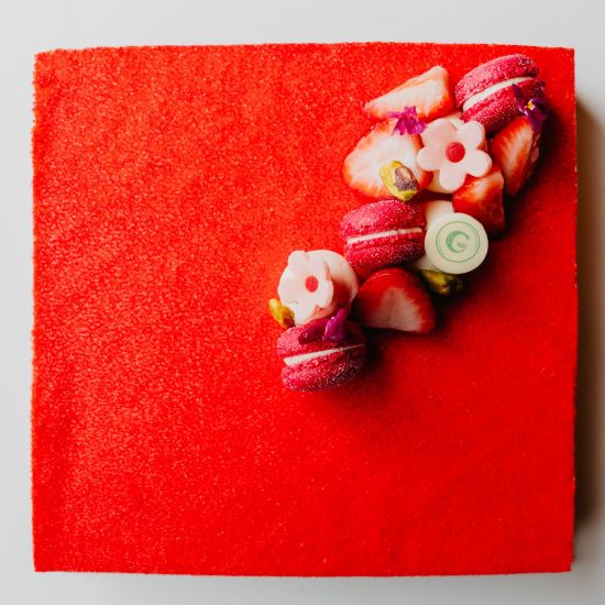 Strawberry & Pistachio Slice