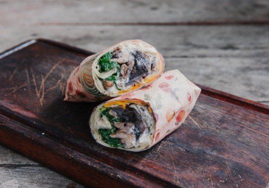 Spinach & Mushroom Wrap