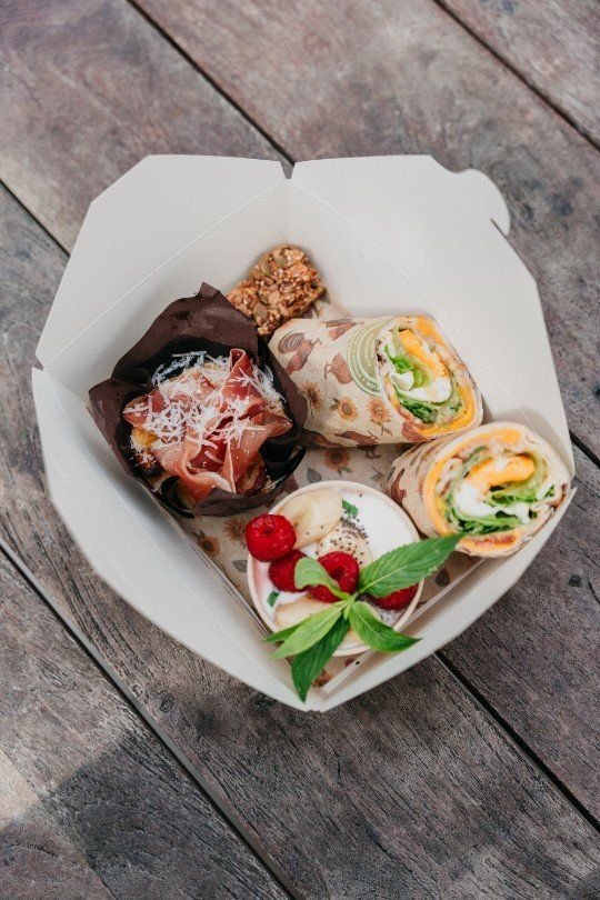 Bacon & Egg Wrap Breakfast Box