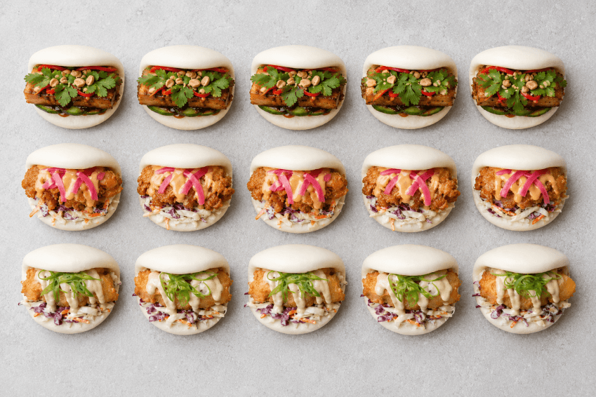 Steamed Buns (Gua Bao) Platter
