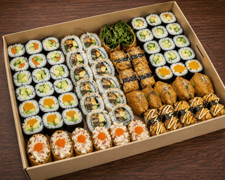 Deluxe Vegetarian Sushi - Medium 64 pcs