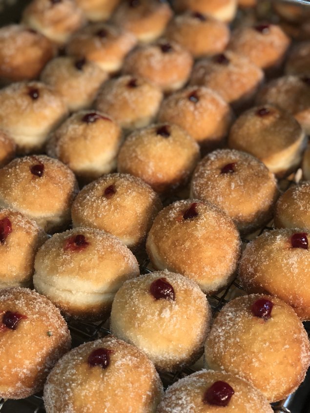 Mini jam donuts