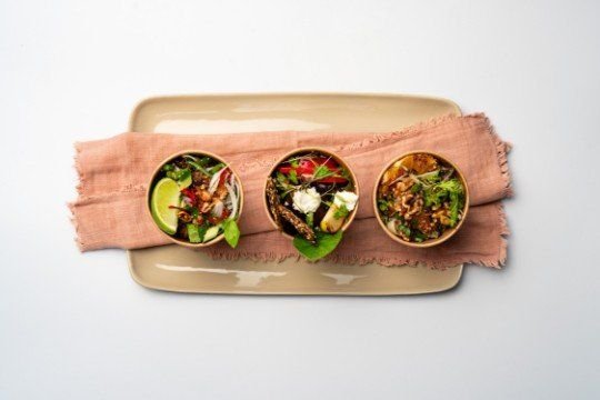 Boxed Drop Off Canapes - Salad Bowls