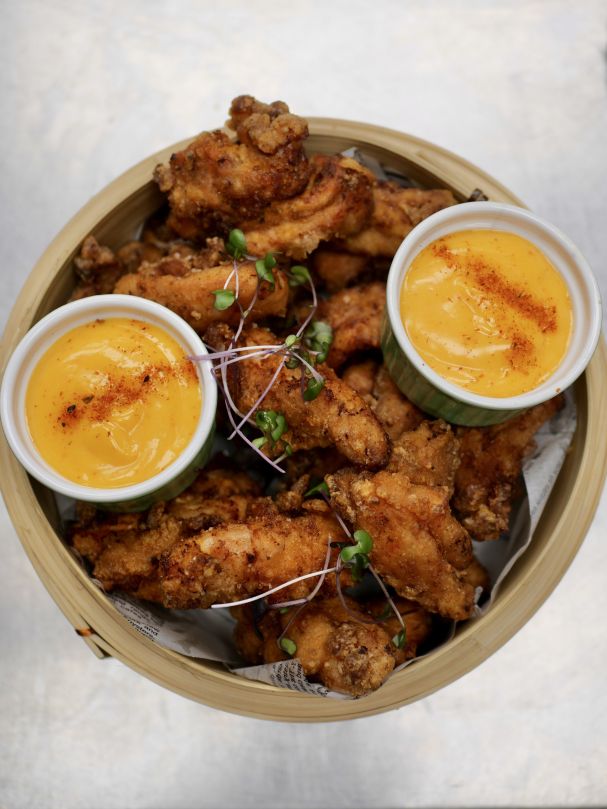Korean Fried Chicken with Sriracha Sauce