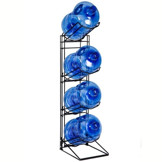 4 Bottle Black Wire Rack