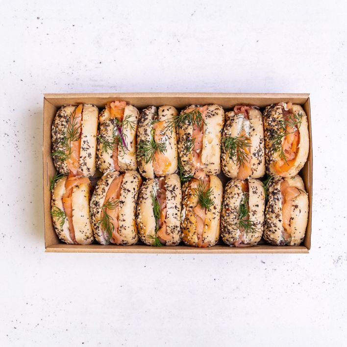 Smoked Salmon Mini Bagel