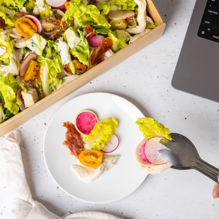 Boxed Cobb Salad share bowl