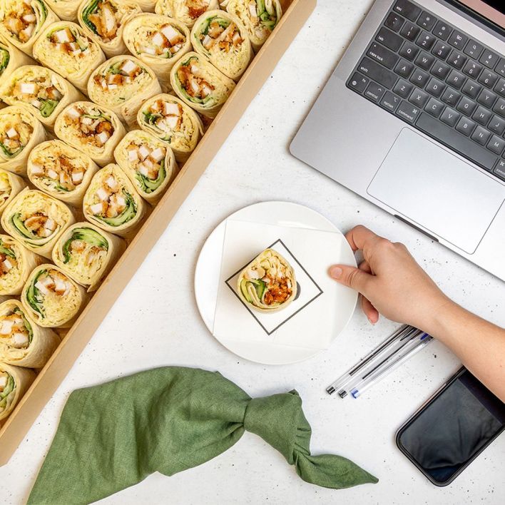 Box of Katsu Chicken Wraps