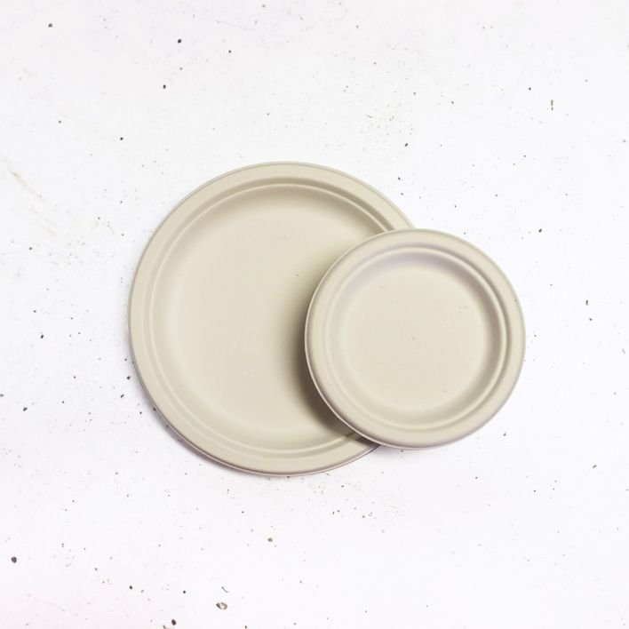 BioCane 7" Round White Plate