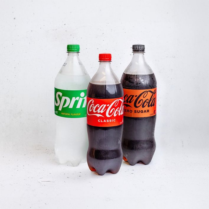 Assorted Soft Drink Bottles